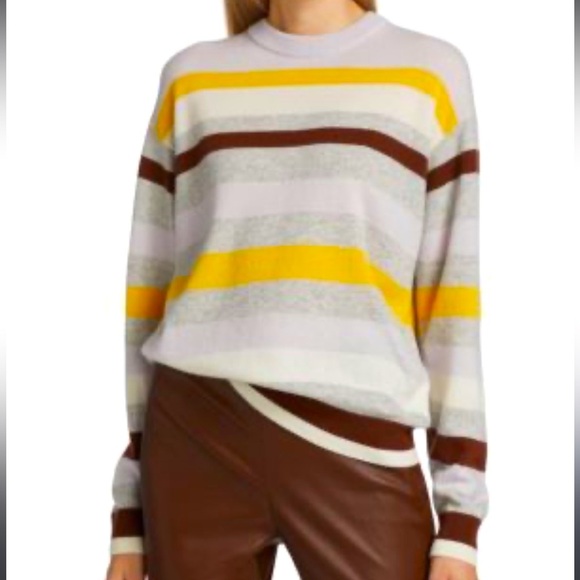 Lafayette 148 NYC nautical, striped, cashmere, pull over sweaters - Picture 1 of 13